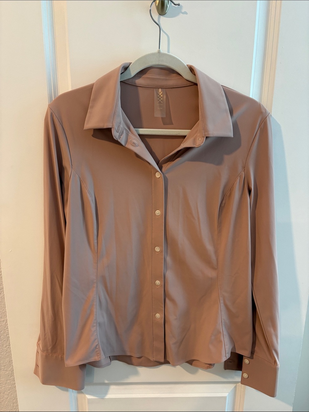 RHONE Dusty Rose Dress Shirt, Size M